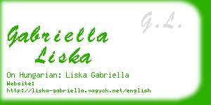 gabriella liska business card